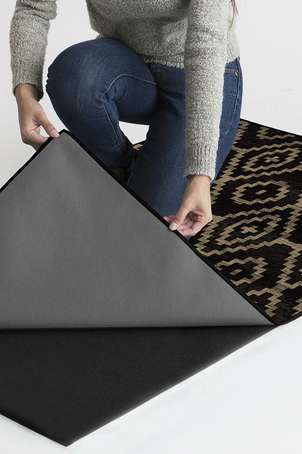 Best deal ๐ Ruggable Diamond Trellis Black Rug ๐ - Image 6