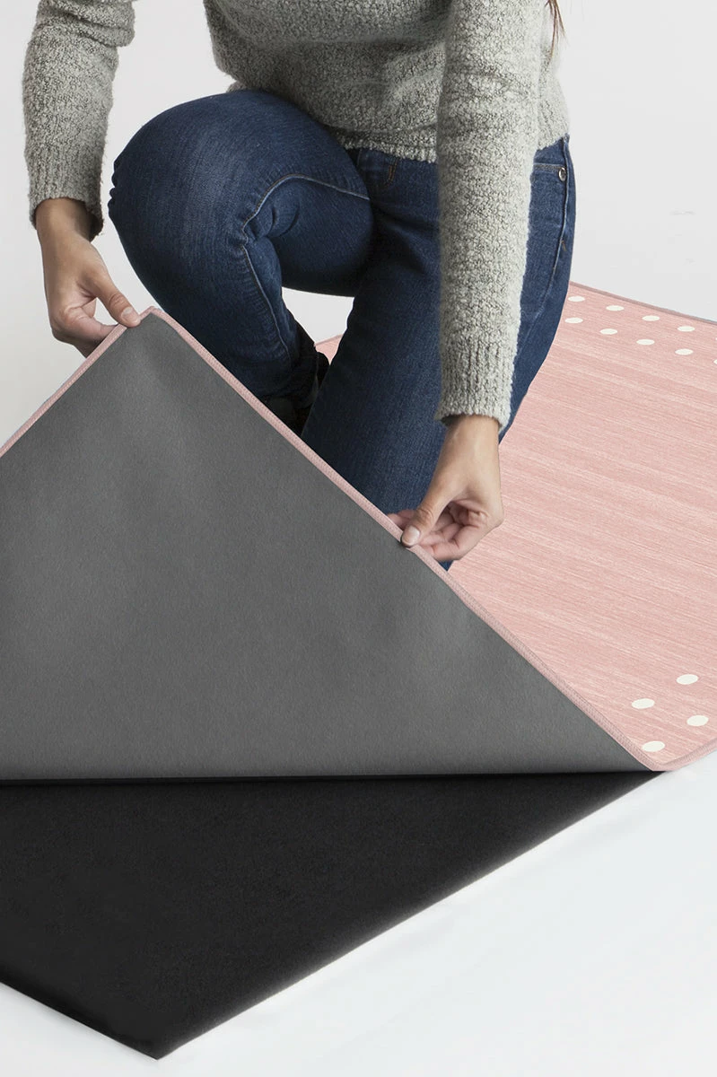 New 😀 Ruggable Dot Border Pink Rug 🤩 - Image 2
