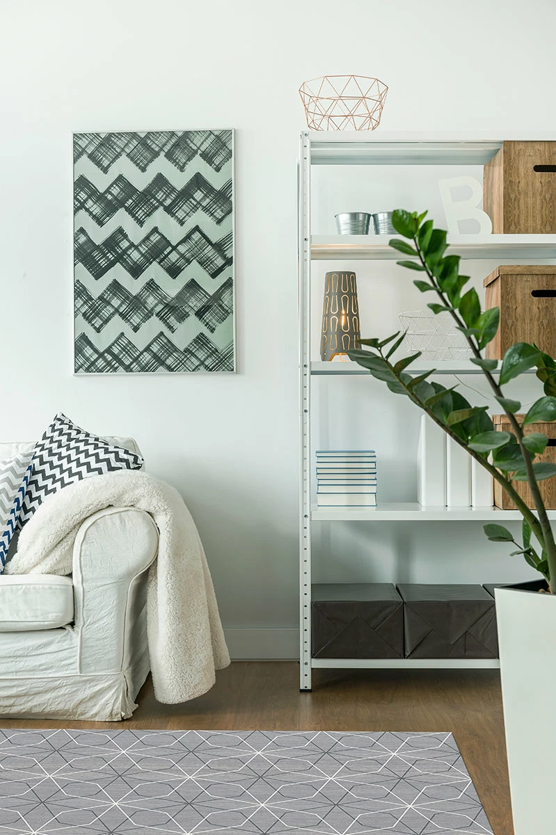 Promo ๐ฅฐ Ruggable Geometrix Grey Rug โค๏ธ - Image 4