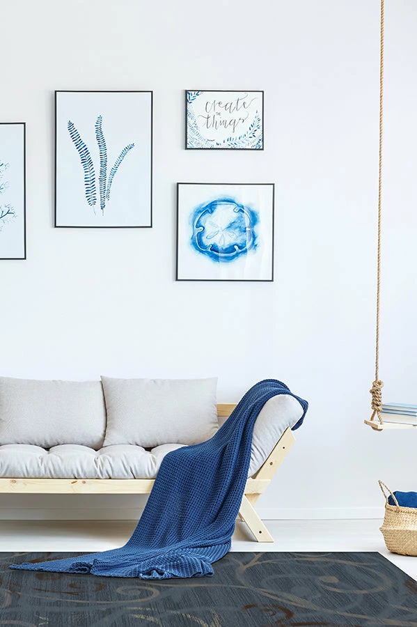 Promo โจ Ruggable Ironwork Slate Blue Rug โ๏ธ - Image 4