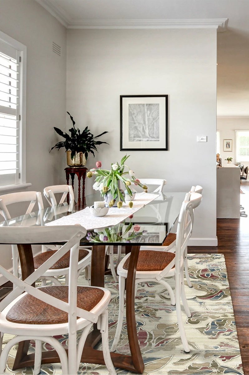 Discount ๐ Ruggable Transitional Damask Natural Rug ๐ฅ - Image 4