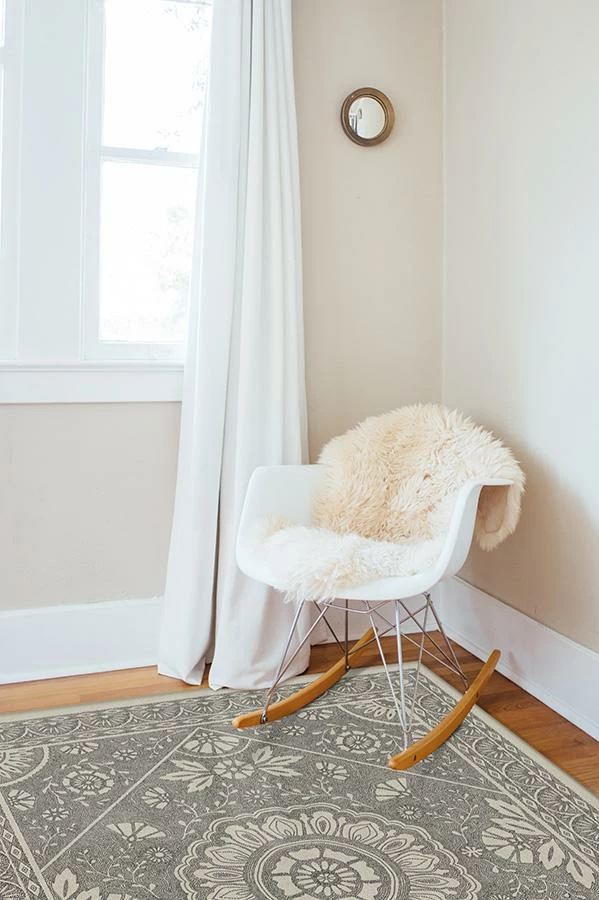 Budget ๐ Ruggable Almana Black & White Rug ๐ - Image 4