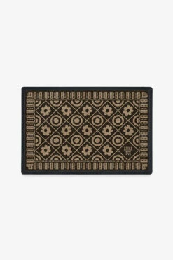 Cheap ⭐ Ruggable Anna Sui Pop Floral Black Doormat 🎉