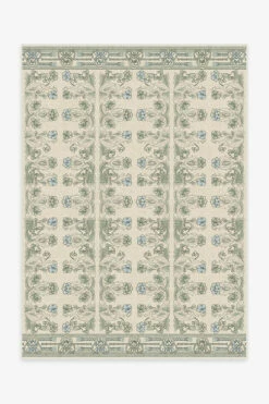 Best deal 👏 Ruggable Anna Sui Vintage Rose Art Nouveau Sagebrush Rug 🎉