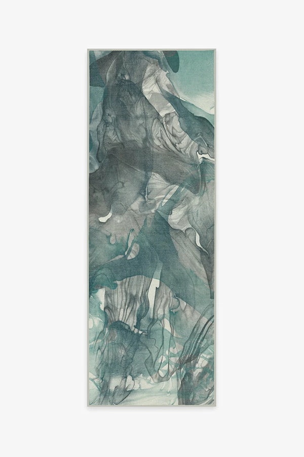 Best Sale ๐ Ruggable Aurora Teal Grey Rug ๐ - Image 5