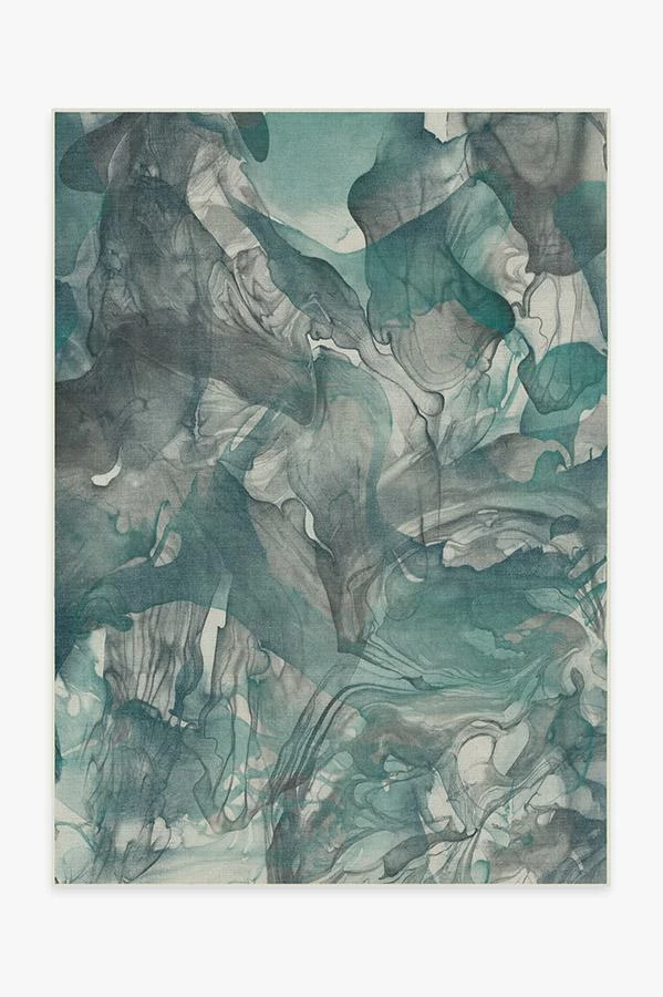 Best Sale ๐ Ruggable Aurora Teal Grey Rug ๐ - Image 2