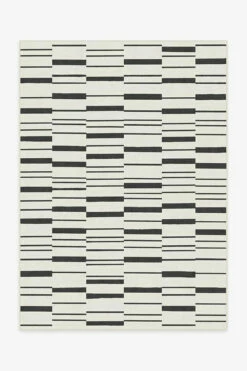 Cheapest โ๏ธ Ruggable Broken Stripe Black Rug โ๏ธ