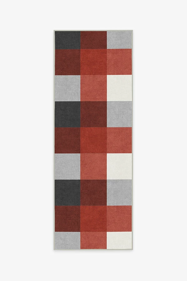 Promo 😍 Ruggable Buffalo Plaid Black & Red Rug 💯 - Image 5