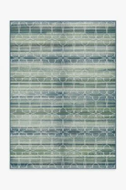 Promo 😀 Ruggable Casablanca Blue Green Rug 💯