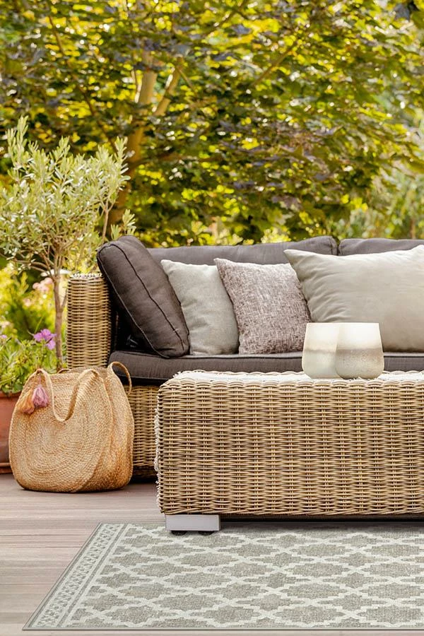 Brand new ๐ Ruggable Outdoor Cleo Trellis Natural Rug ๐ - Image 8