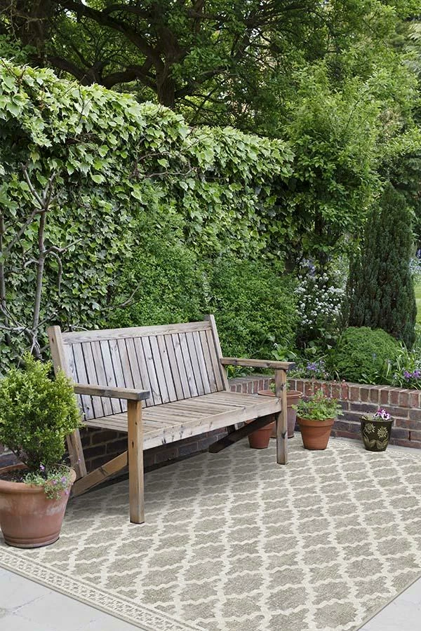 Brand new ๐ Ruggable Outdoor Cleo Trellis Natural Rug ๐ - Image 4