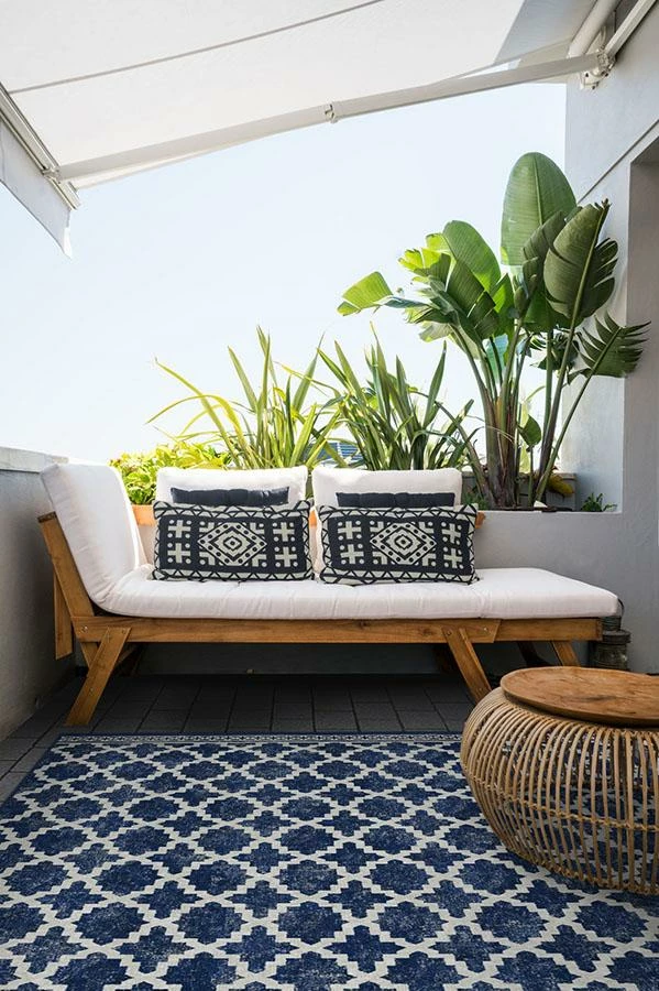 Budget โ Ruggable Outdoor Cleo Trellis Royal Blue Rug ๐ - Image 4