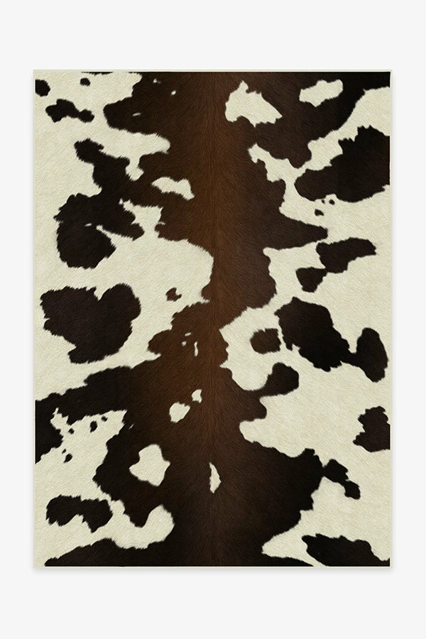 Promo ๐ Ruggable Brown & Black Faux Cowhide Rug ๐งจ - Image 5