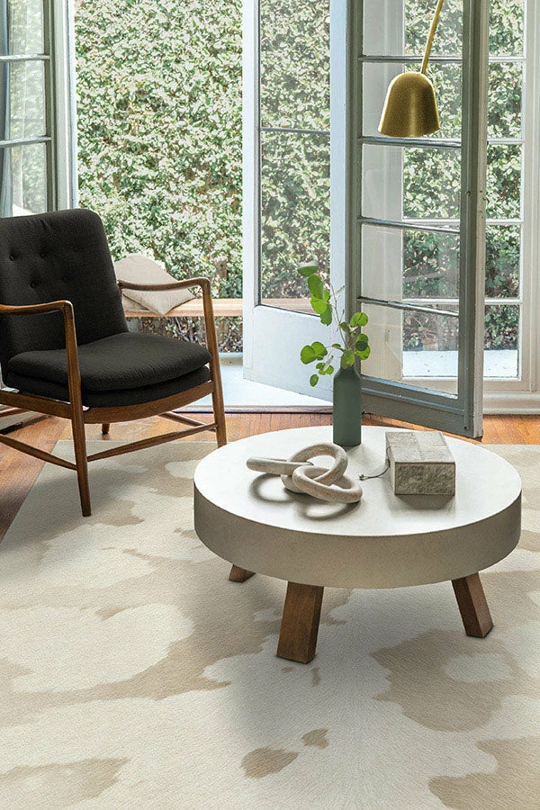Hot Sale 🔥 Ruggable Ivory & Cream Faux Cowhide Rug 👏 - Image 8