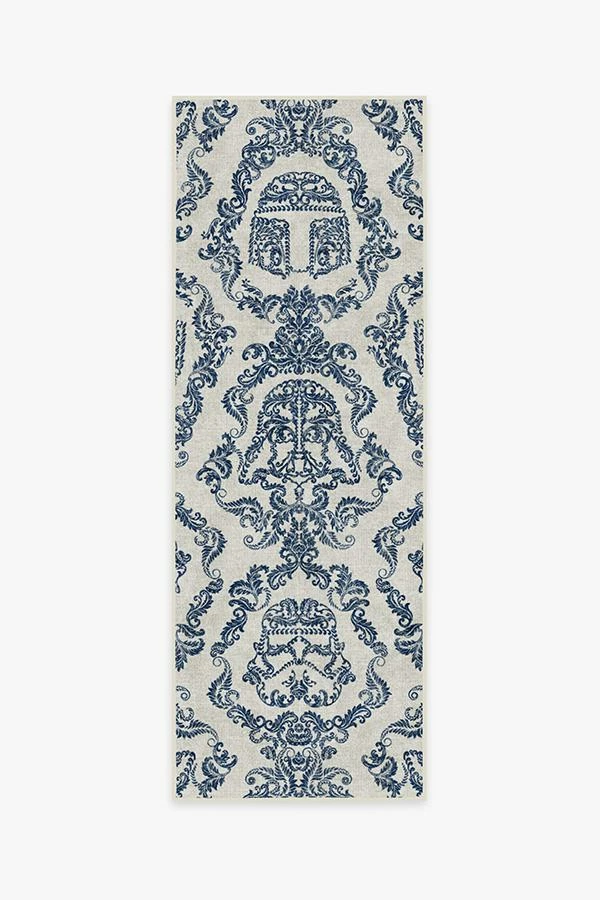 Deals 🎉 Ruggable Dark Side Damask Delft Blue Rug 🔥 - Image 5
