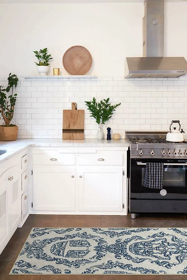 Deals 🎉 Ruggable Dark Side Damask Delft Blue Rug 🔥 - Image 8