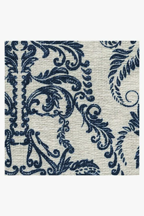 Deals 🎉 Ruggable Dark Side Damask Delft Blue Rug 🔥 - Image 7