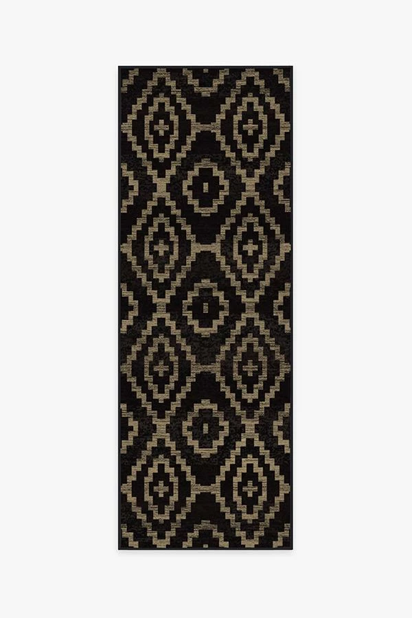 Best deal ๐ Ruggable Diamond Trellis Black Rug ๐ - Image 5
