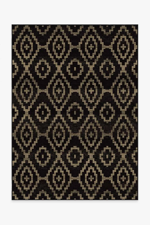 Best deal ๐ Ruggable Diamond Trellis Black Rug ๐