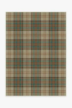 Wholesale ⌛ Ruggable 👗 Dress Stewart Tartan Khaki Rug 🔥