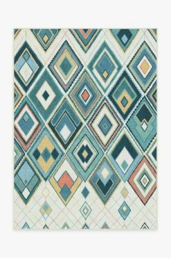 Promo 🧨 Ruggable Esra Teal Rug ✔️