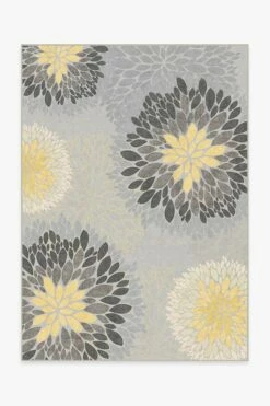 Top 10 🌟 Ruggable Floral Medallion Yellow Grey Rug 🌟