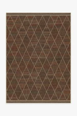 Hot Sale 😉 Ruggable Harlequin Trellis Redwood Re-Jute Rug ⌛
