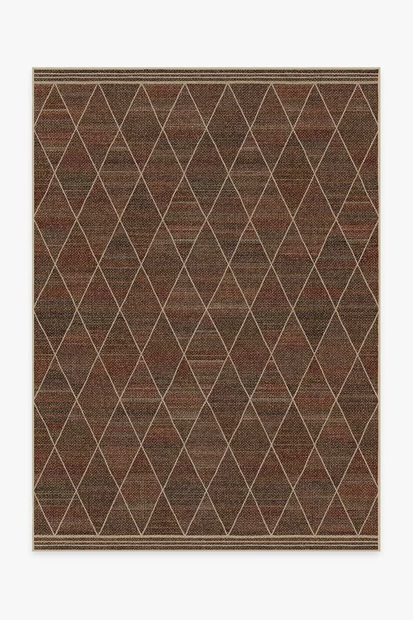 Hot Sale 😉 Ruggable Harlequin Trellis Redwood Re-Jute Rug ⌛ - Image 2