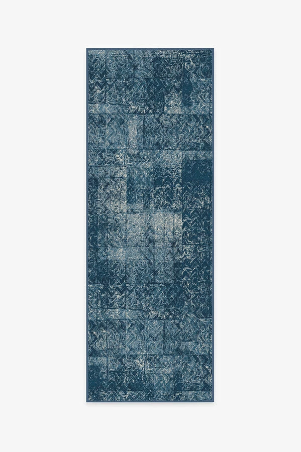 Coupon ๐ Ruggable Herringbone Batik Ocean Blue Rug ๐ - Image 5
