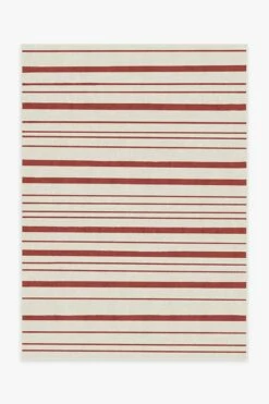 Brand new 👍 Ruggable Hudson Stripe Red Rug 💯