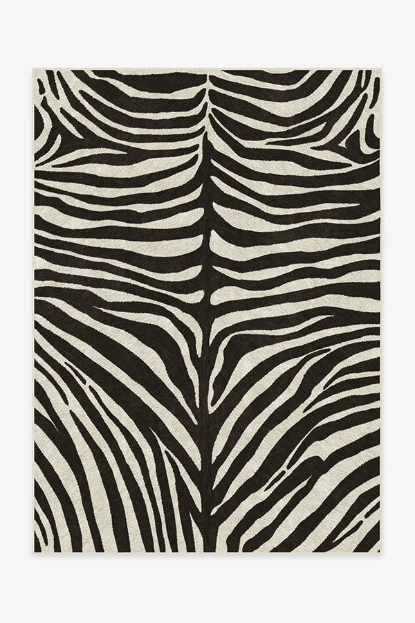 Best Pirce ๐ Ruggable Black & White Zebra Faux Hide Rug โญ - Image 6