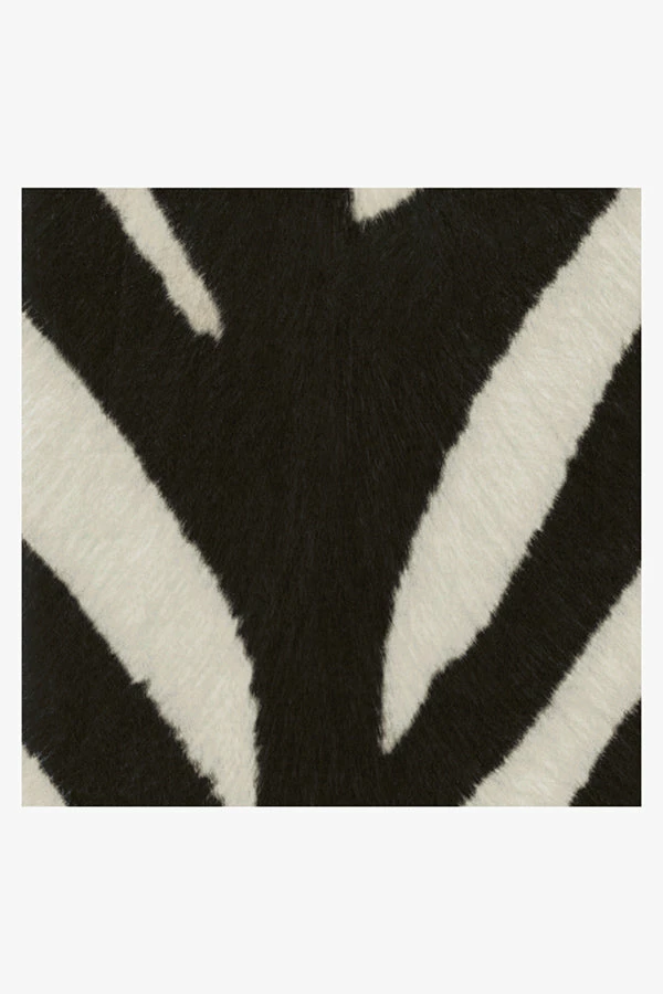 Best Pirce ๐ Ruggable Black & White Zebra Faux Hide Rug โญ - Image 3