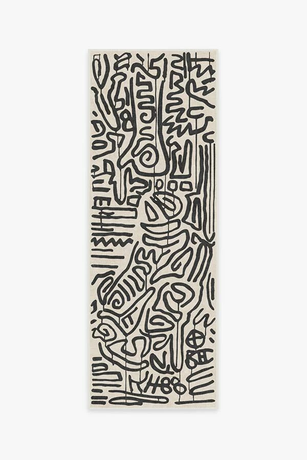 Best deal ๐ Ruggable Keith Haring Freestyle Black & Ivory โ๏ธ - Image 6
