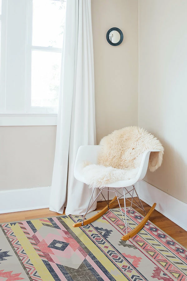 Brand new ๐ฅฐ Ruggable Kilim Batik Pink Rug ๐ - Image 4