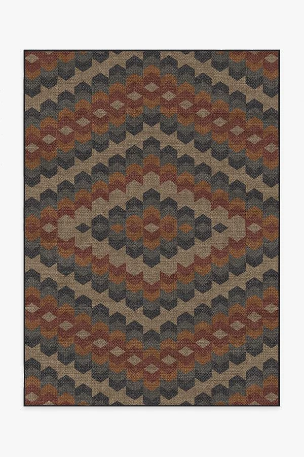 Cheap ❤️ Ruggable Kishale Brick & Blue Re-Jute Rug 🔥 - Image 2