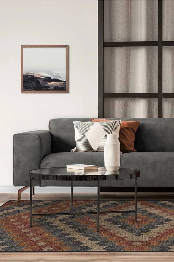 Cheap ❤️ Ruggable Kishale Brick & Blue Re-Jute Rug 🔥 - Image 4