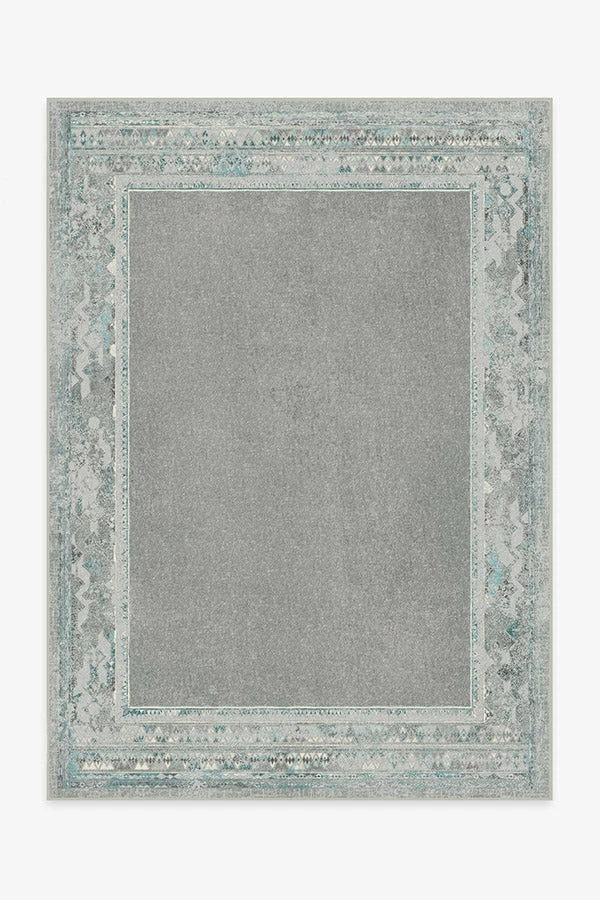 Outlet โ Ruggable Lunja Border Teal Blue Rug โ๏ธ