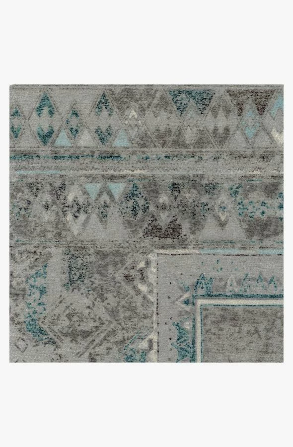 Outlet โ Ruggable Lunja Border Teal Blue Rug โ๏ธ - Image 7