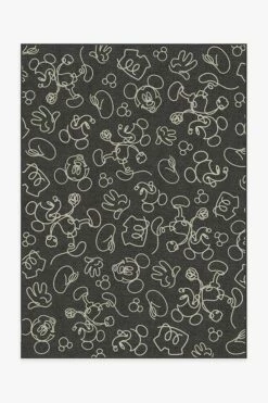 Best deal ⭐ Ruggable Mickey Doodles Onyx Rug 😍
