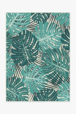 Best deal ⌛ Ruggable Monstera Teal Rug 🎁