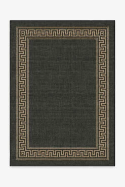 Coupon 🔥 Ruggable Olympia Border Soft Black Re-Jute Rug 🔔