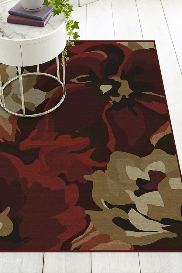 Budget ๐งจ Ruggable Poppy Floral Red Rug ๐ฅ - Image 4