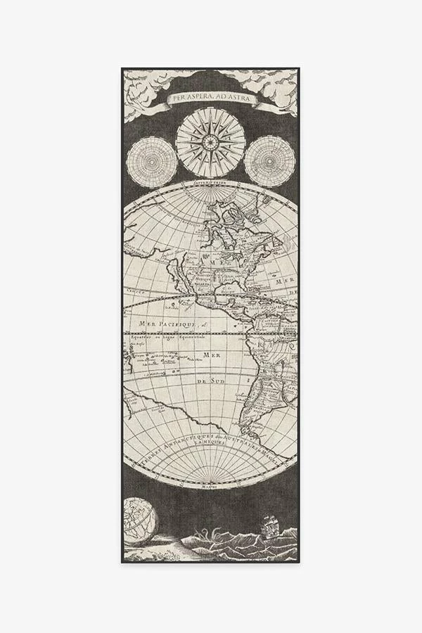 Cheapest ❤️ Ruggable Sale Sailor's Map Charcoal Rug ⌛ - Image 5