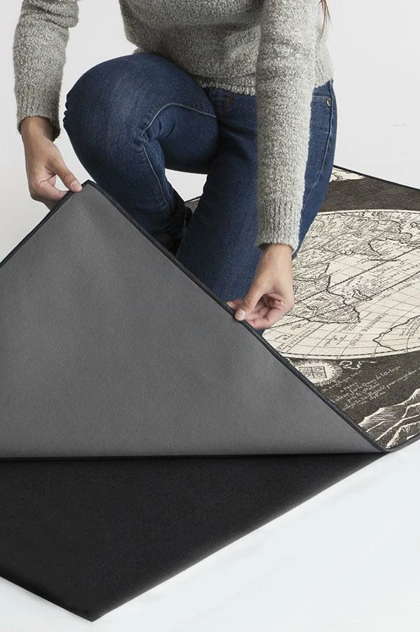 Cheapest ❤️ Ruggable Sale Sailor's Map Charcoal Rug ⌛ - Image 6