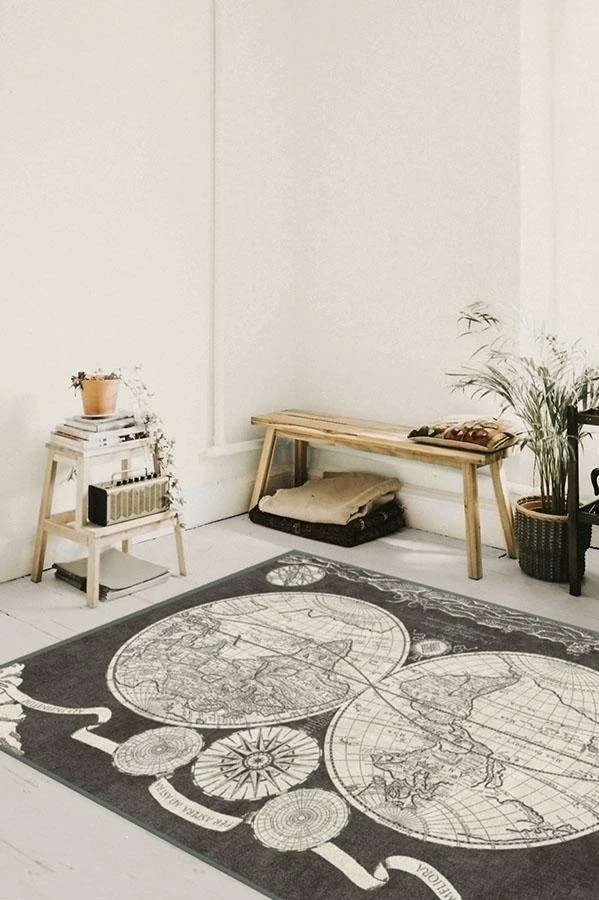 Cheapest ❤️ Ruggable Sale Sailor's Map Charcoal Rug ⌛ - Image 4