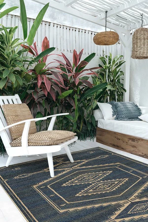 Buy ⌛ Ruggable Sierra Natural Navy Re-Jute Rug ⭐ - Image 4