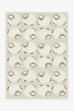 Deals 👍 Ruggable Sleepy Sheep Soft White Rug 💯