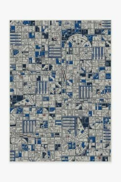 Flash Sale 🛒 Ruggable Smugglers Geo R2D2 Blue Rug 💯
