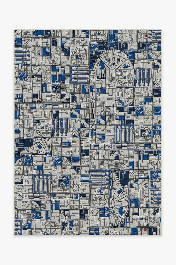 Flash Sale ๐ Ruggable Smugglers Geo R2D2 Blue Rug ๐ฏ - Image 2