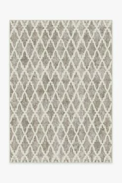 Budget โจ Ruggable Soraya Trellis Ash Grey Rug โค๏ธ